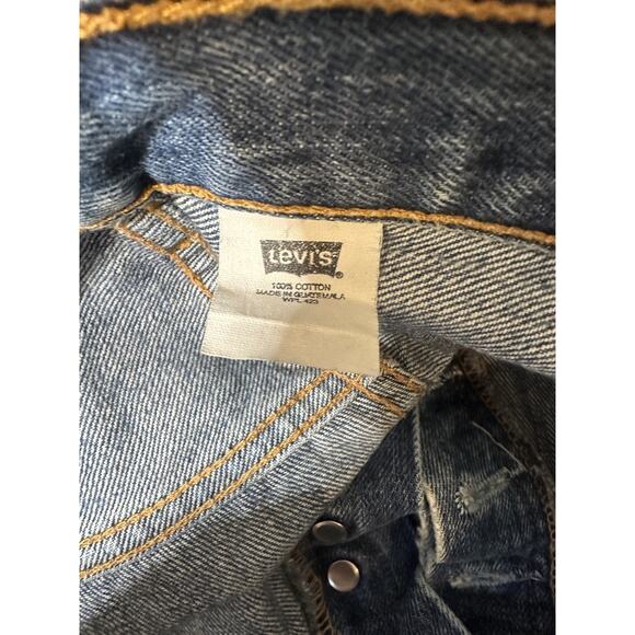Levi's 501 vtg Jeans 33x34 Mens Straight Leg Button Fly Denim Vintage Pants - Picture 7 of 7